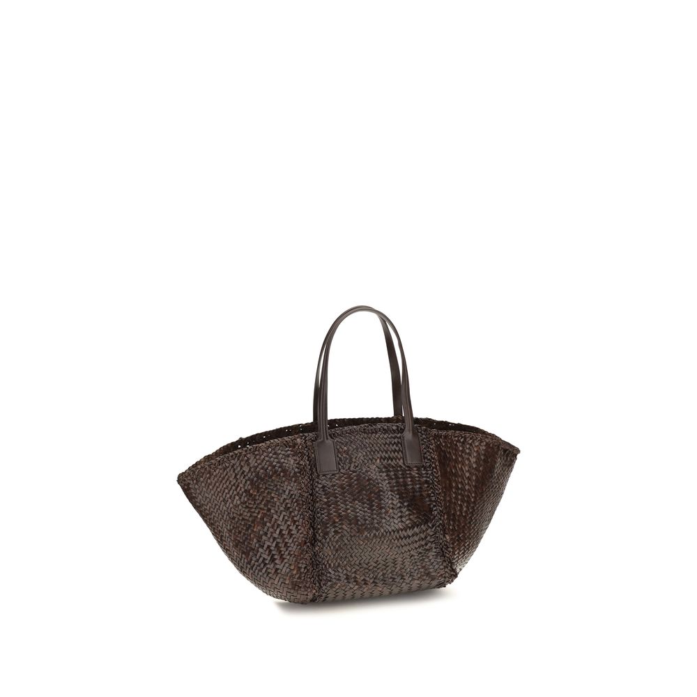 Dragon Diffusion Brown Calf Leather Tote Bag