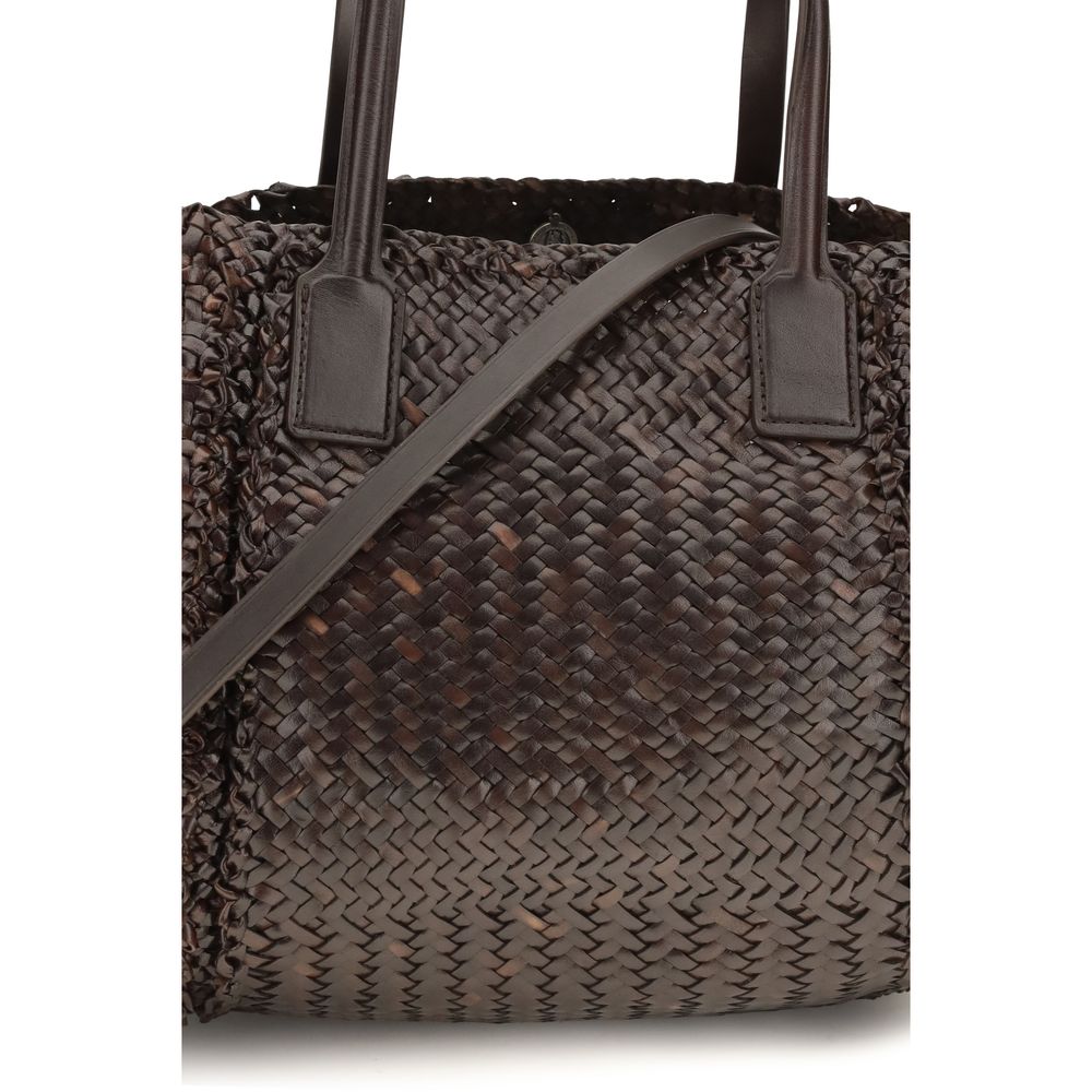 Dragon Diffusion Brown Calf Leather Tote Bag