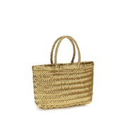 Dragon Diffusion Gold Calf Leather Handbag