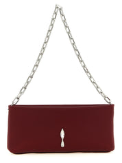 Christian Louboutin Bordeaux Elastane Calf Leather Clutches