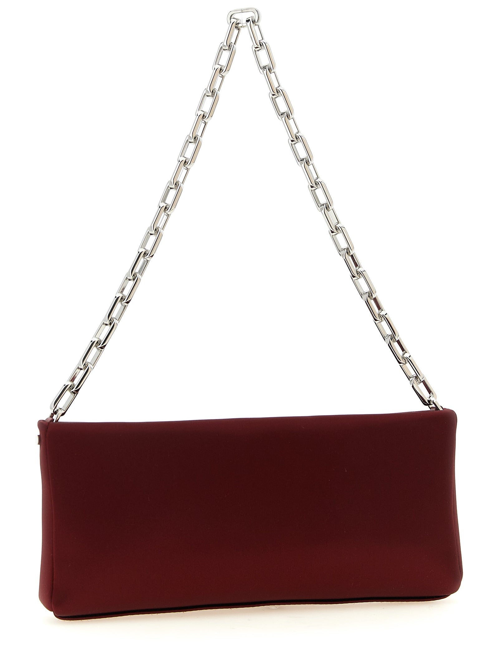Christian Louboutin Bordeaux Elastane Calf Leather Clutches