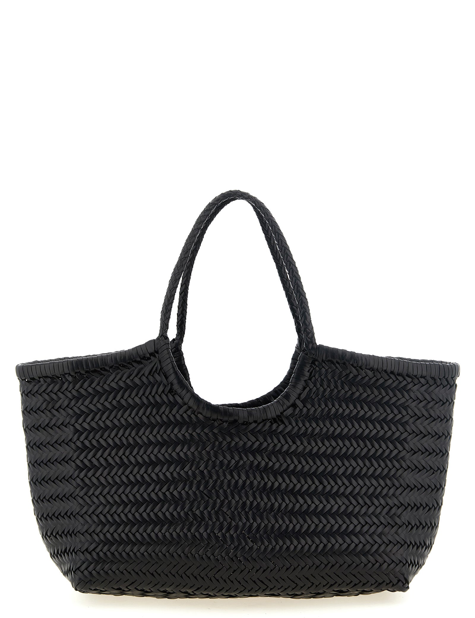 Dragon Diffusion Black Cowhide Leather Shoulder Bags