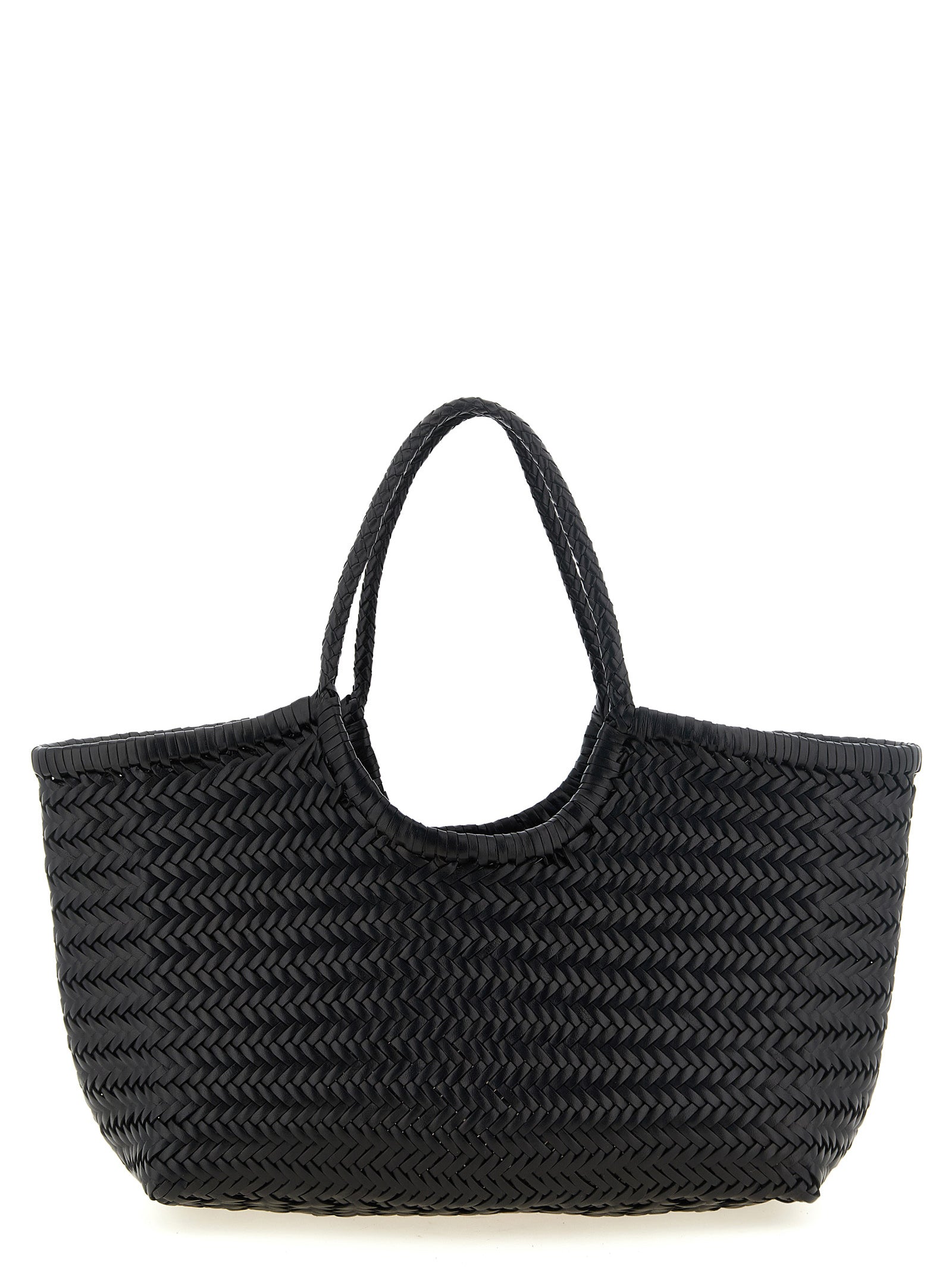 Dragon Diffusion Black Cowhide Leather Shoulder Bags