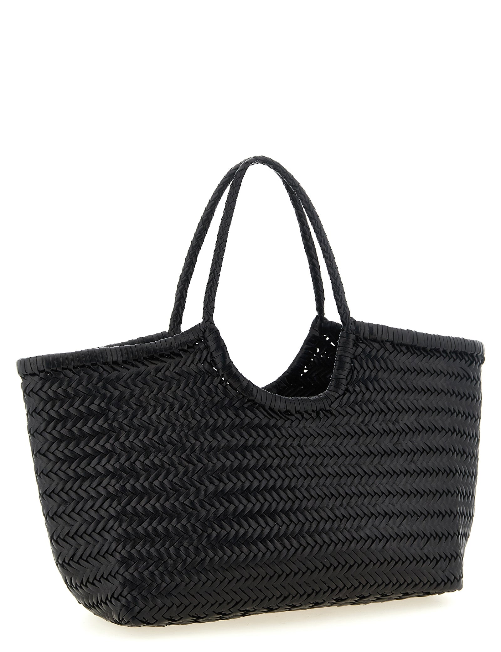 Dragon Diffusion Black Cowhide Leather Shoulder Bags