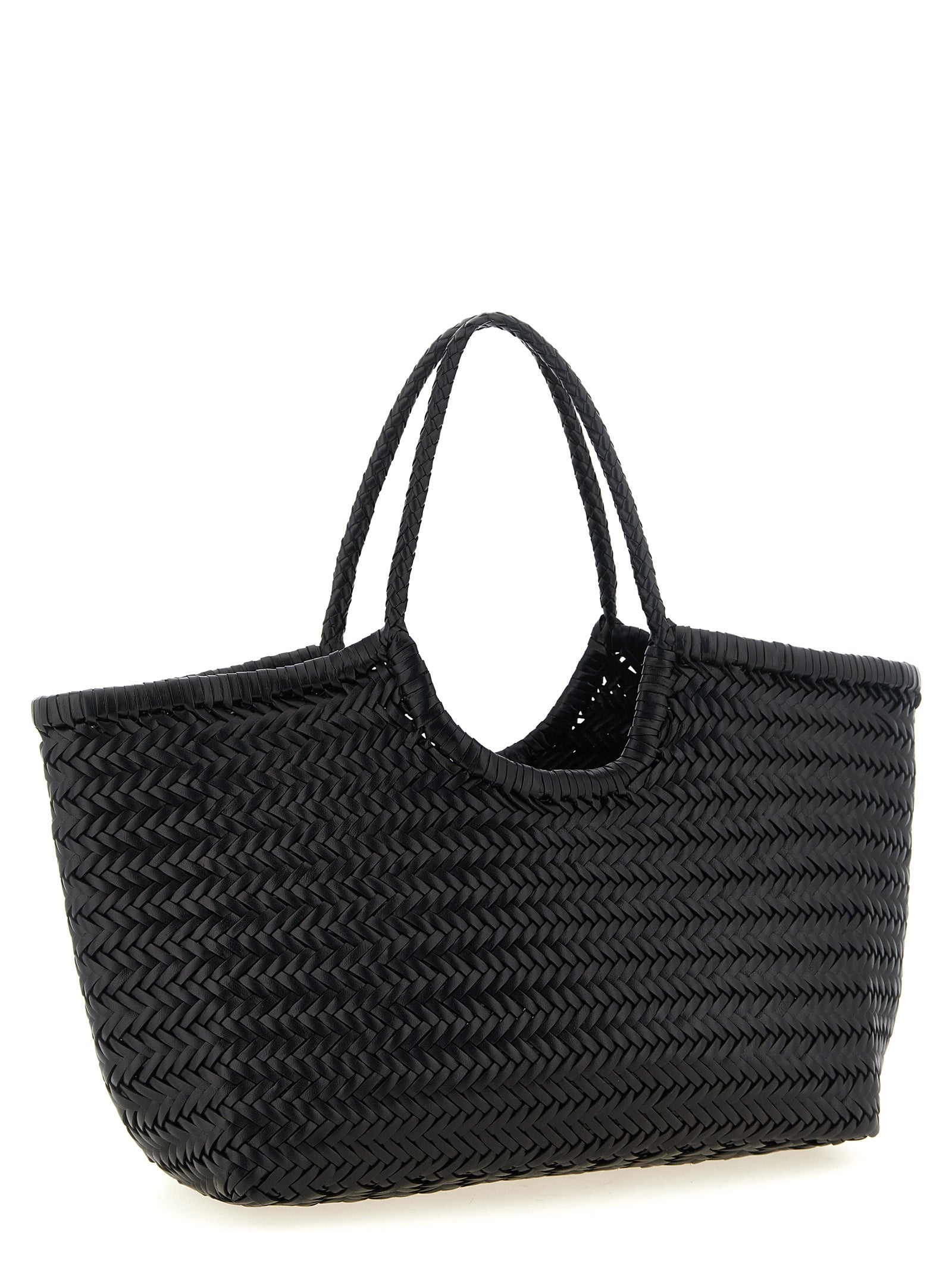 Dragon Diffusion Black Cowhide Leather Shoulder Bags