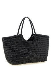 Dragon Diffusion Black Cowhide Leather Shoulder Bags