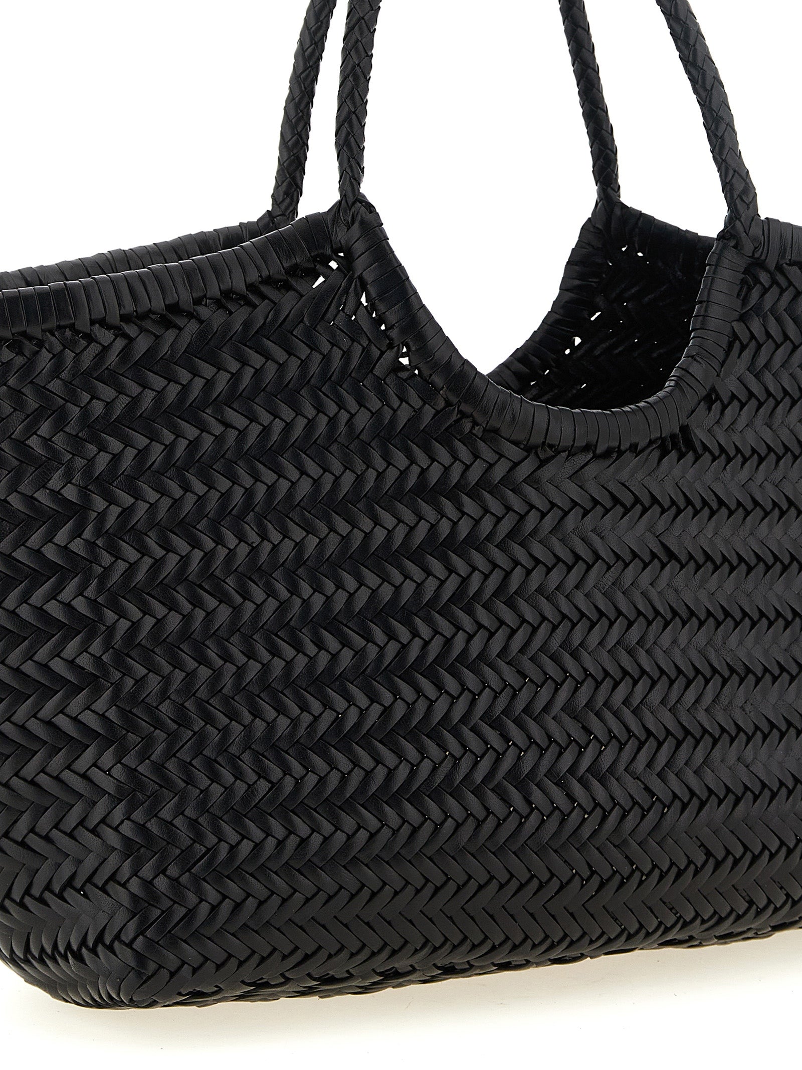 Dragon Diffusion Black Cowhide Leather Shoulder Bags