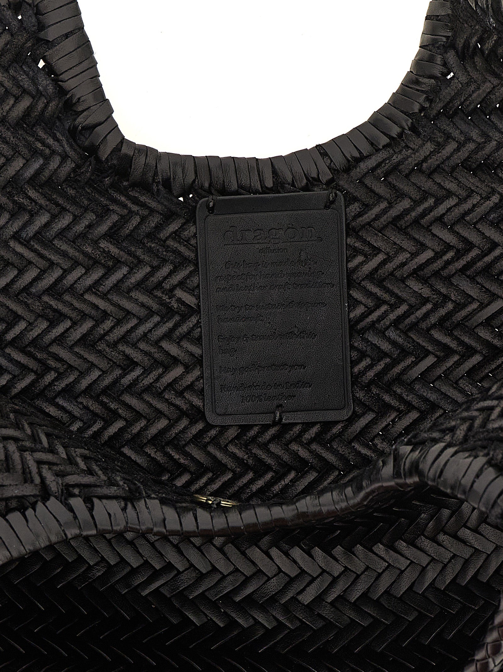 Dragon Diffusion Black Cowhide Leather Shoulder Bags