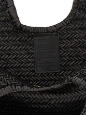 Dragon Diffusion Black Cowhide Leather Shoulder Bags