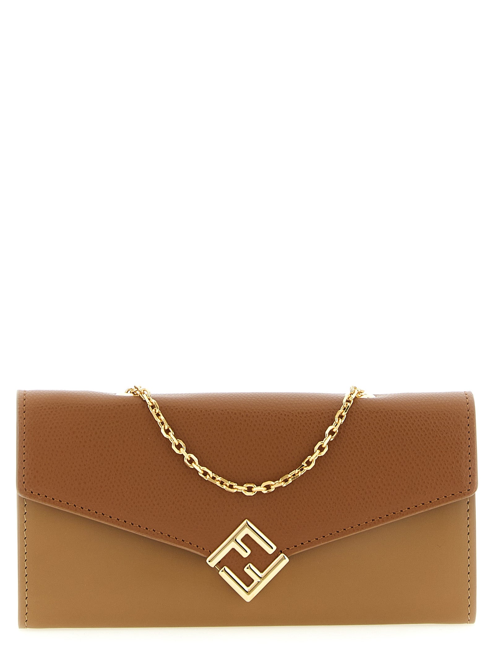 Fendi Brown Calfskin Wallets