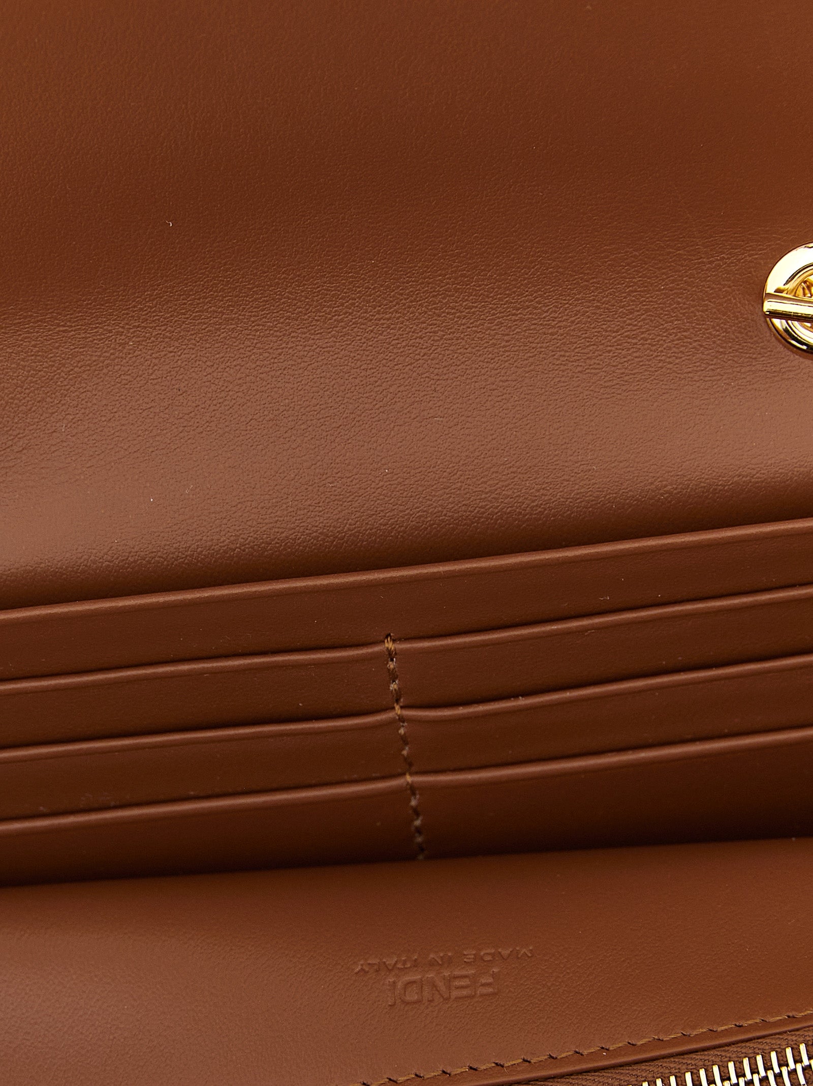 Fendi Brown Calfskin Wallets
