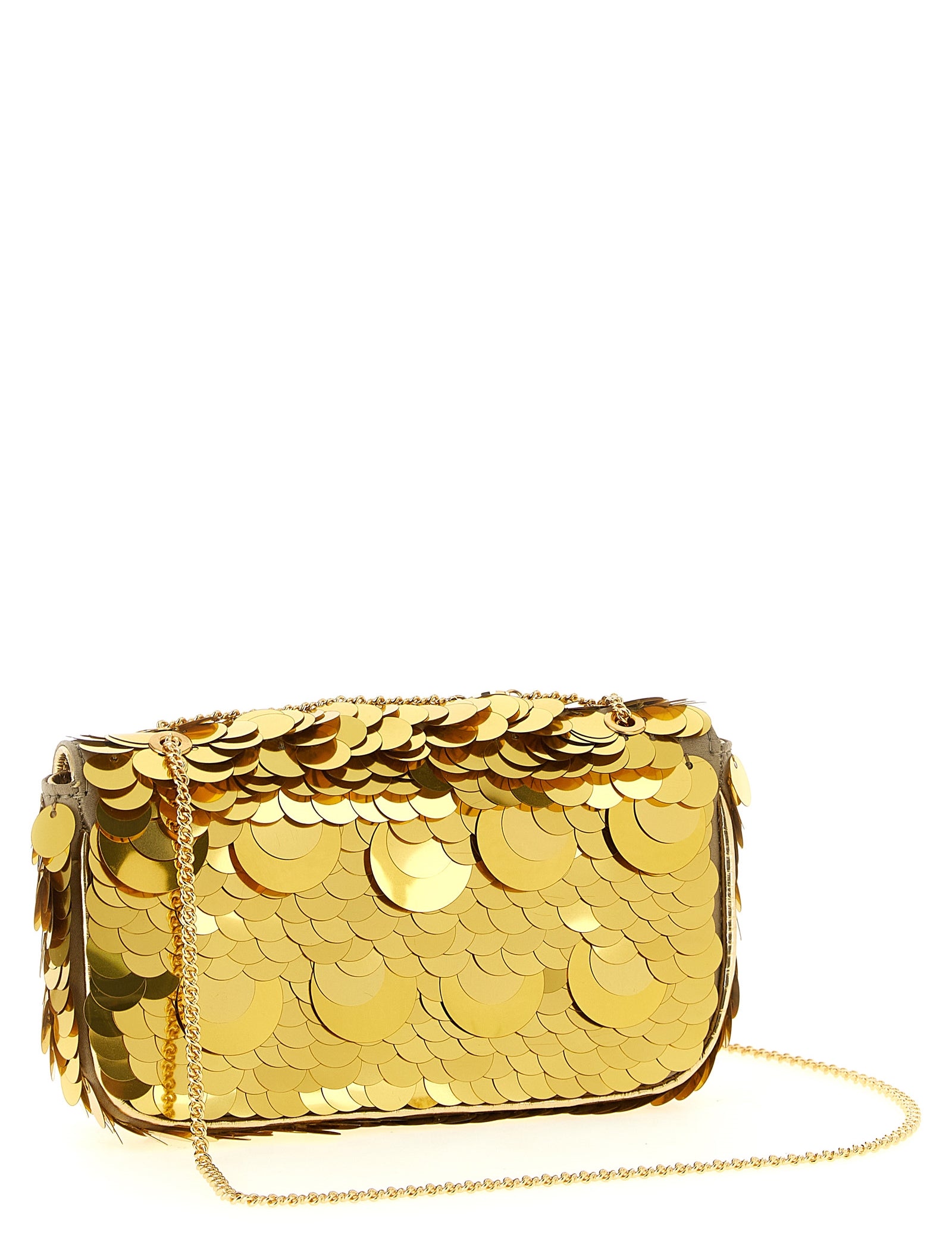 Paco Rabanne Gold Polyester Shoulder Bag