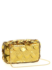 Paco Rabanne Gold Polyester Shoulder Bag