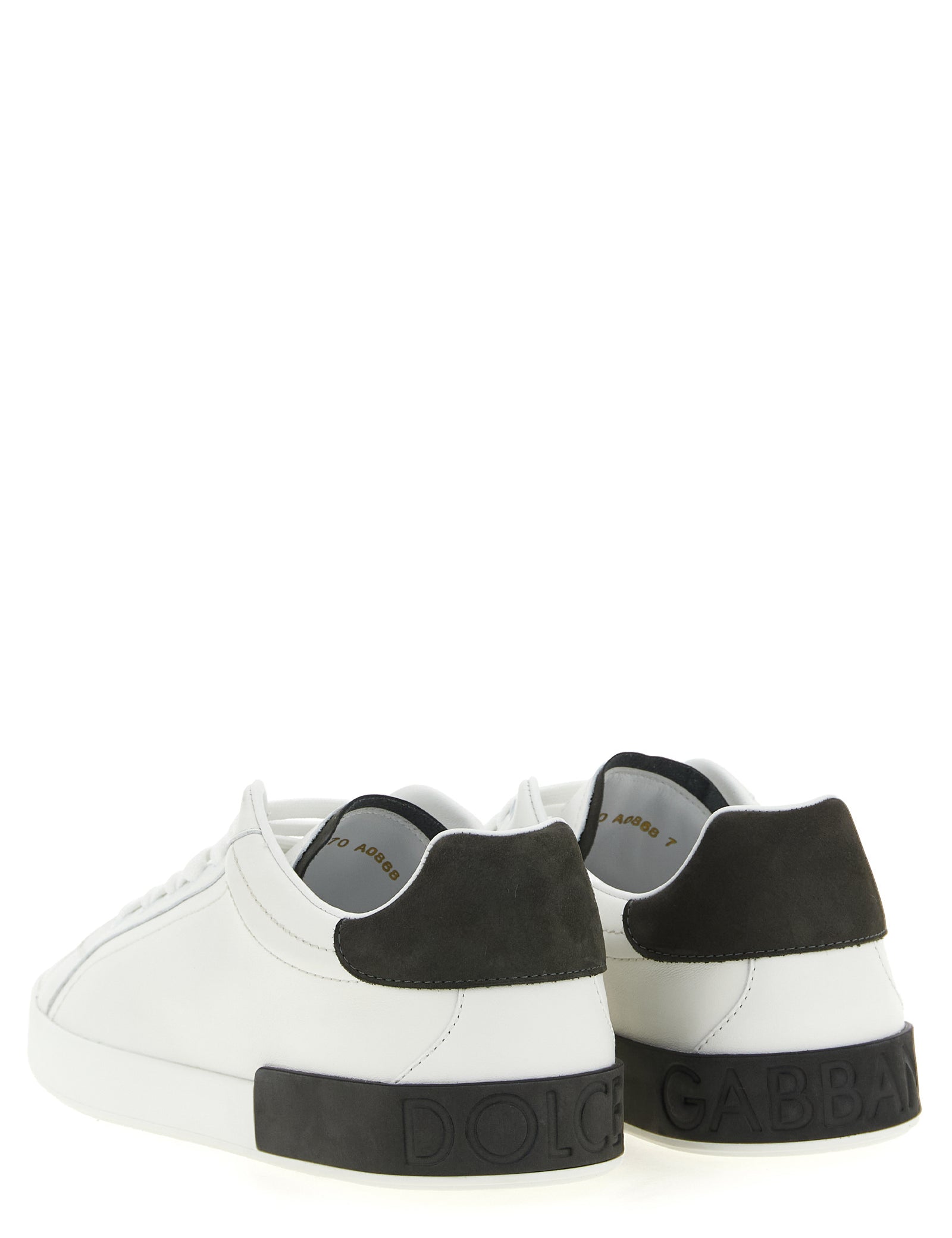 Dolce & Gabbana White Calfskin Low Top Sneakers