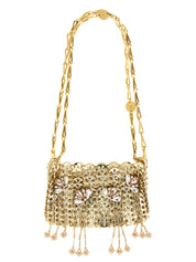 Paco Rabanne Gold Steel Shoulder Bag
