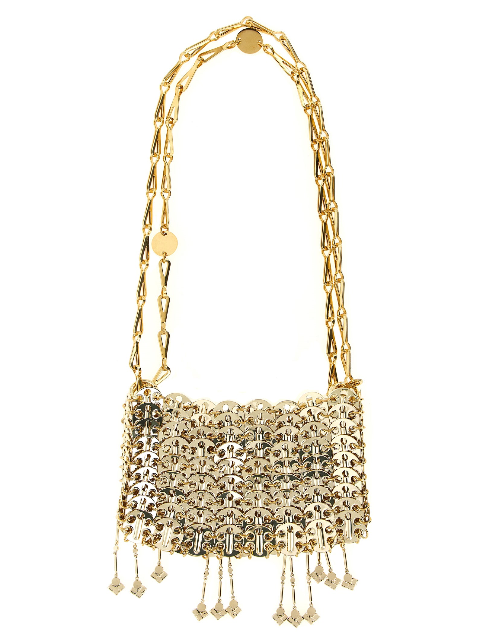 Paco Rabanne Gold Steel Shoulder Bag