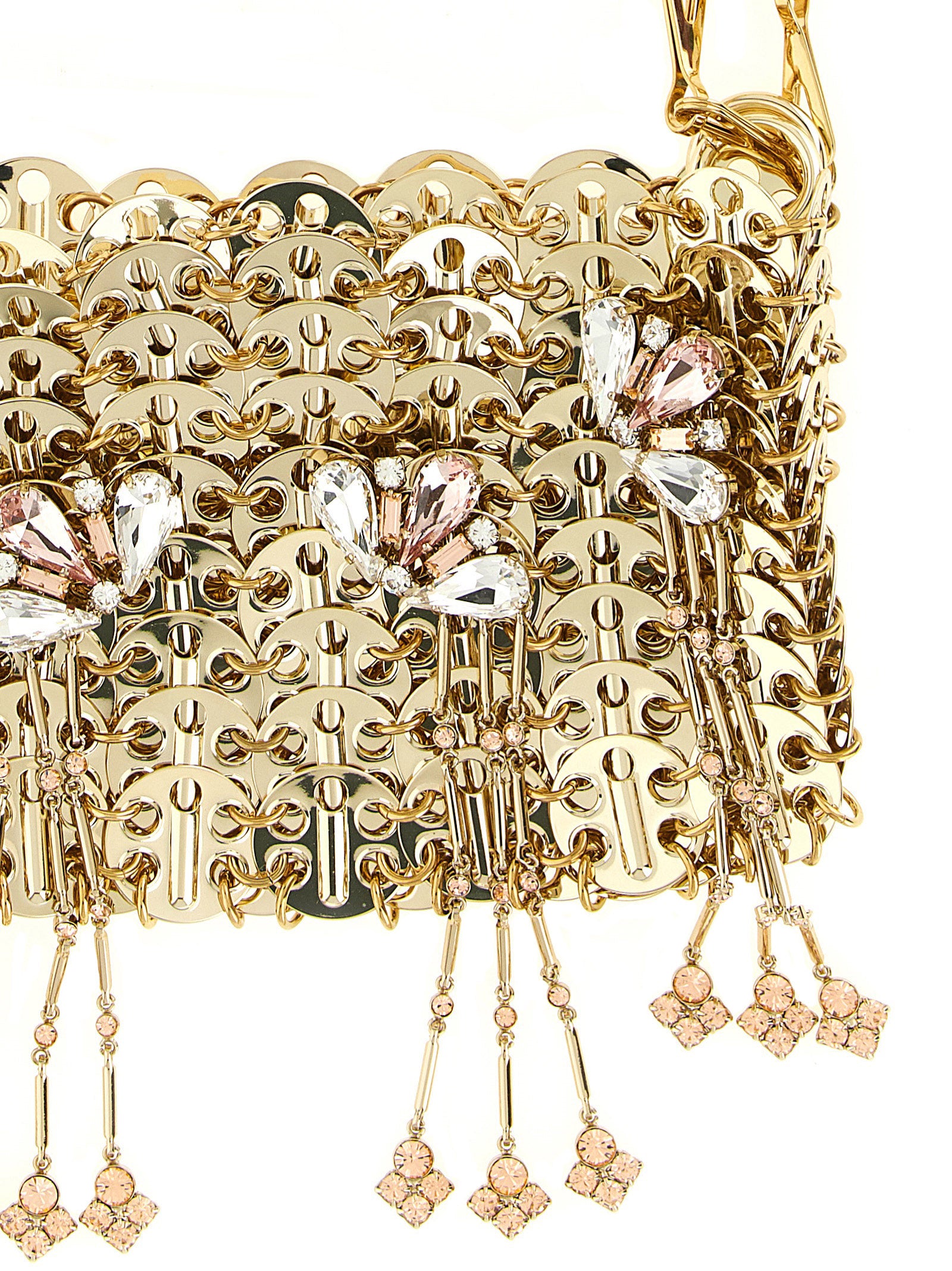 Paco Rabanne Gold Steel Shoulder Bag