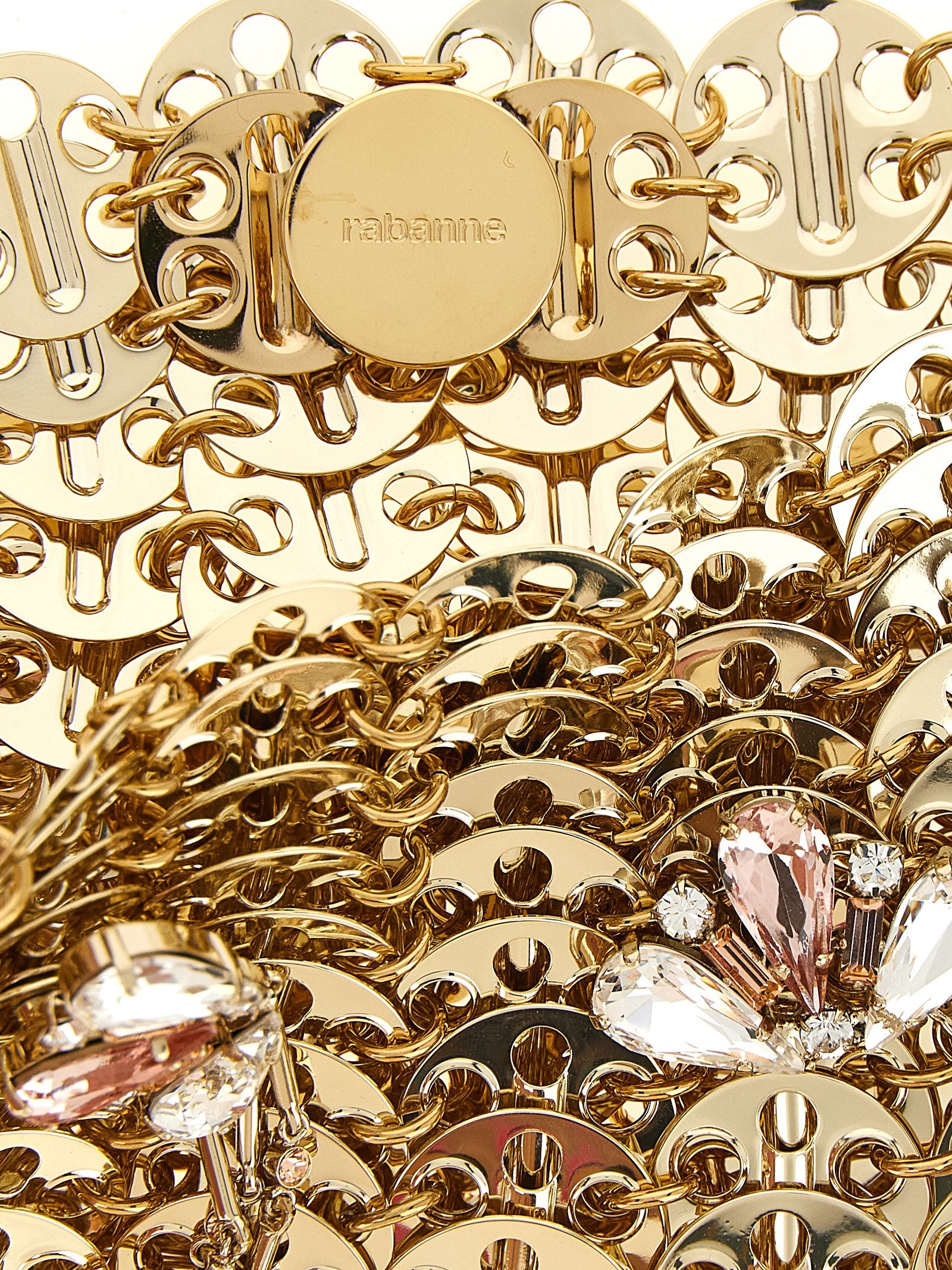 Paco Rabanne Gold Steel Shoulder Bag