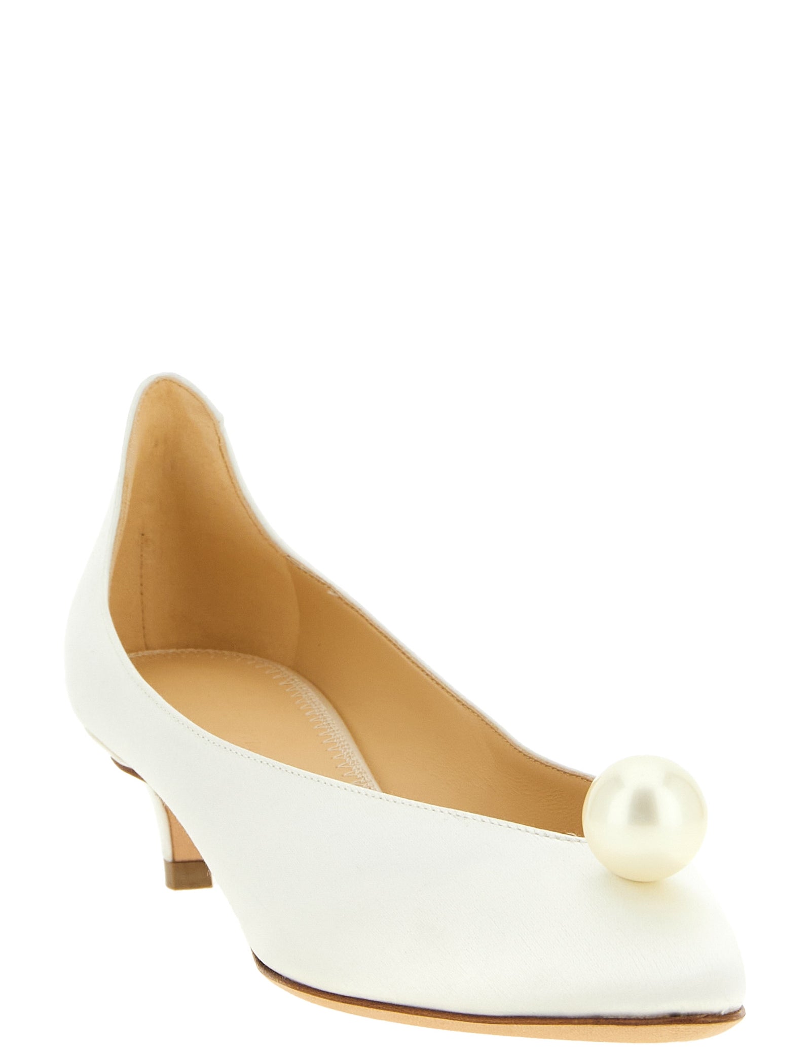Magda Butrym White Viscose Pumps