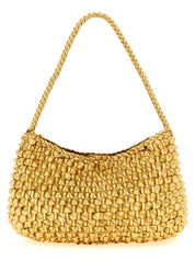 Dragon Diffusion Gold Cowhide Leather Shoulder Bag