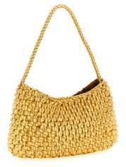 Dragon Diffusion Gold Cowhide Leather Shoulder Bag