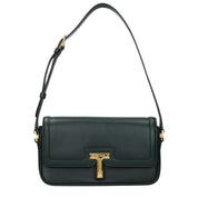 Tom Ford Green Leather Shoulder Bag