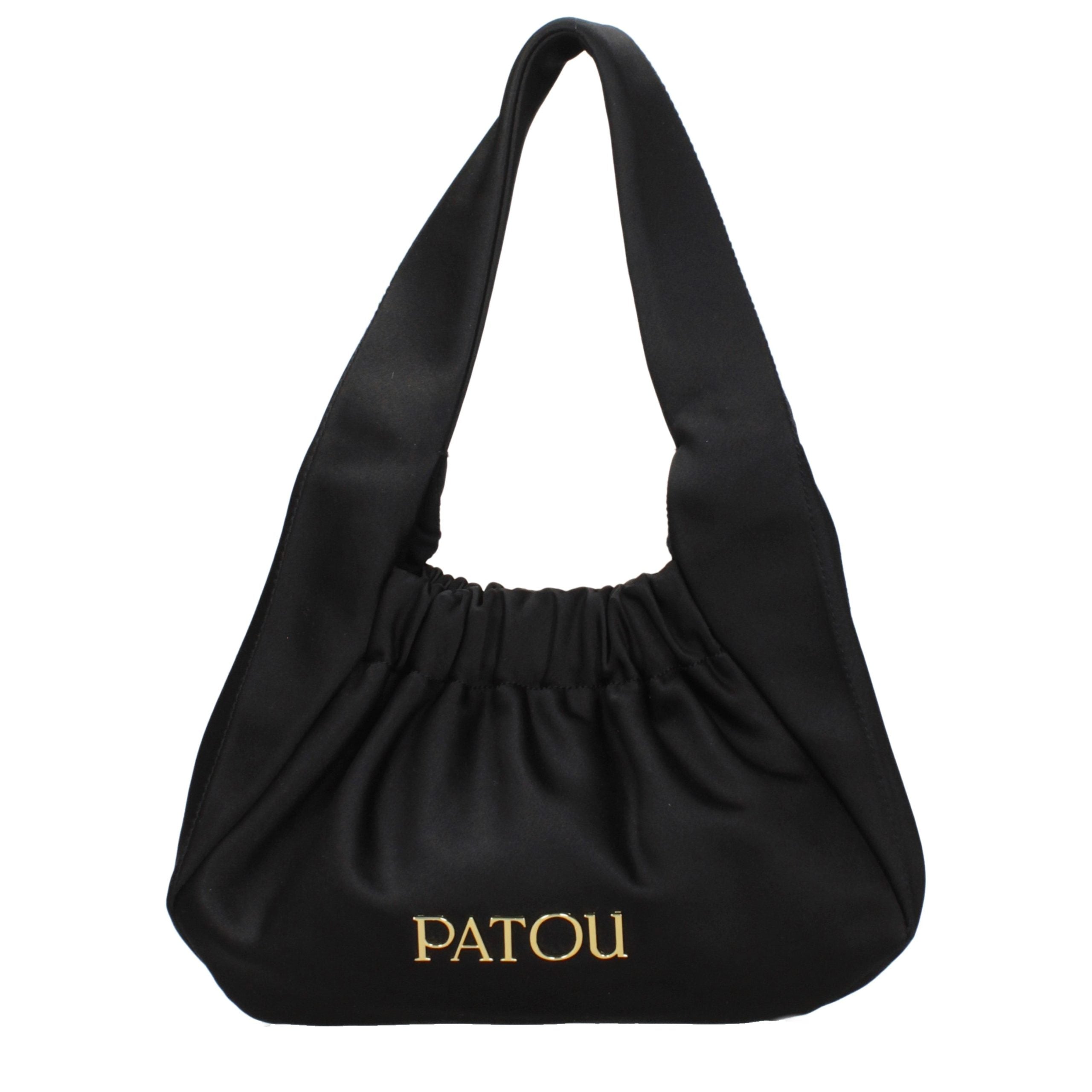 Patou Black Fabric Handbags