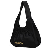 Patou Black Fabric Handbag