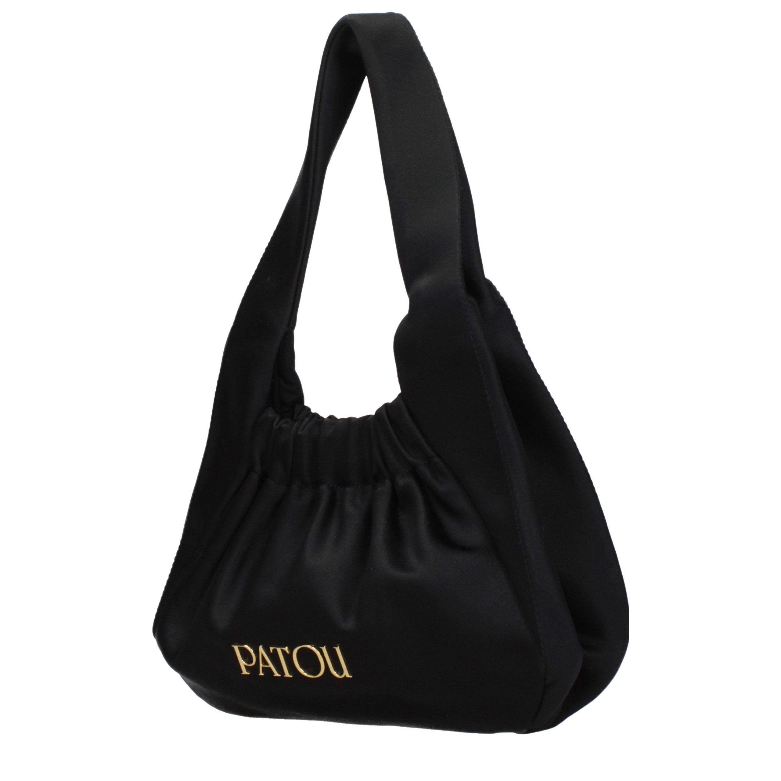 Patou Black Fabric Handbags