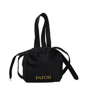 Patou Black Fabric Handbag
