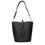 Patou Black Leather Crossbody Bag
