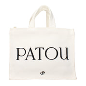 Patou White Fabric Handbag