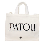 Patou White Cotton Handbag