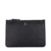 Courrèges Black Leather Coin Purse