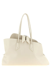 The Attico White Calf Leather Shoulder Bag