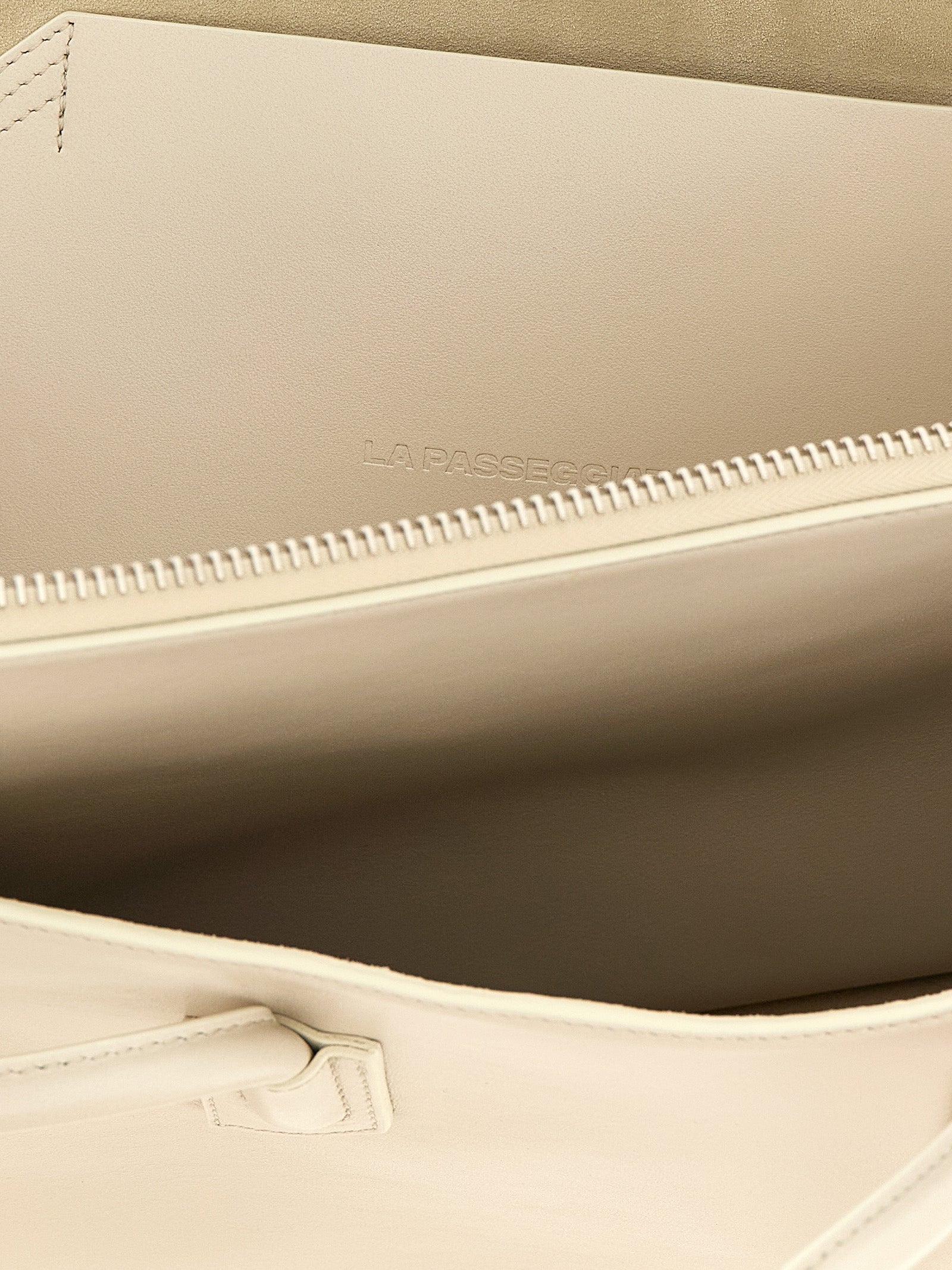 The Attico White Calf Leather Shoulder Bag