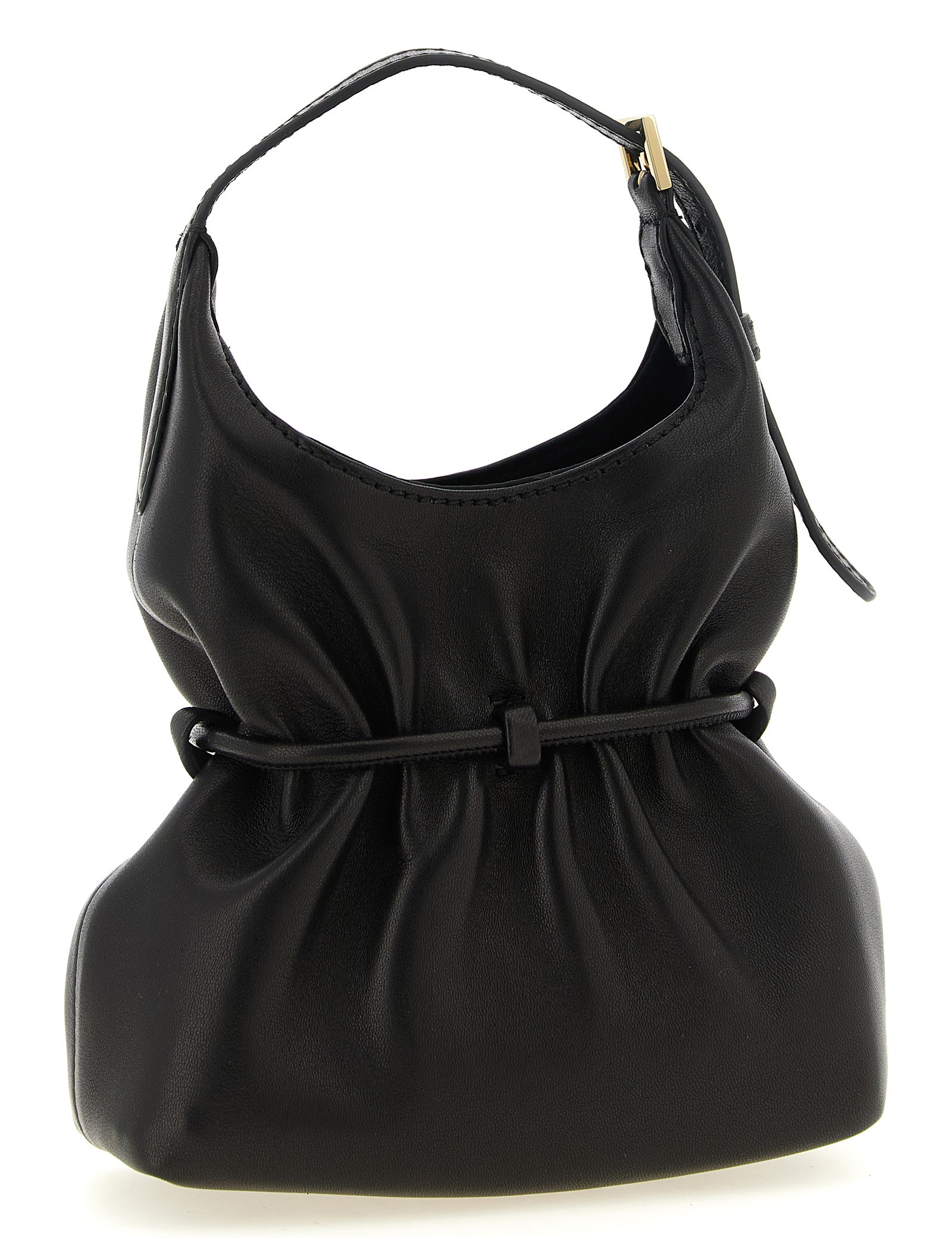 Balmain Black Lamb Leather Handbag