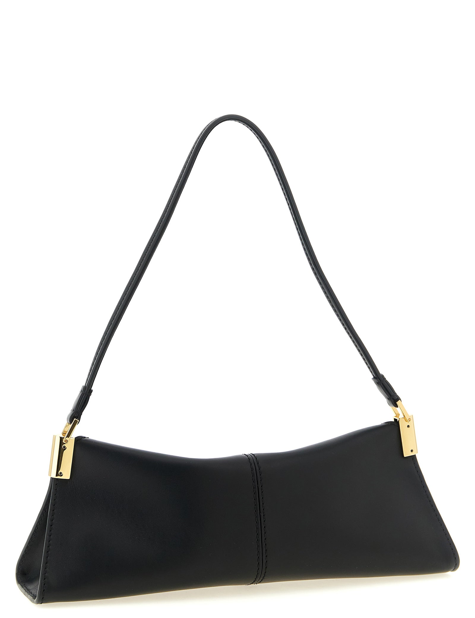 Balmain Black Calfskin Shoulder Bag