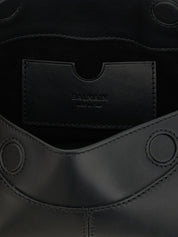 Balmain Black Calfskin Shoulder Bag