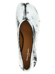Maison Margiela White/Black Lambskin Mid Heel Pumps