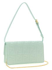 Fendi Light Green Lamb Leather Shoulder Bag
