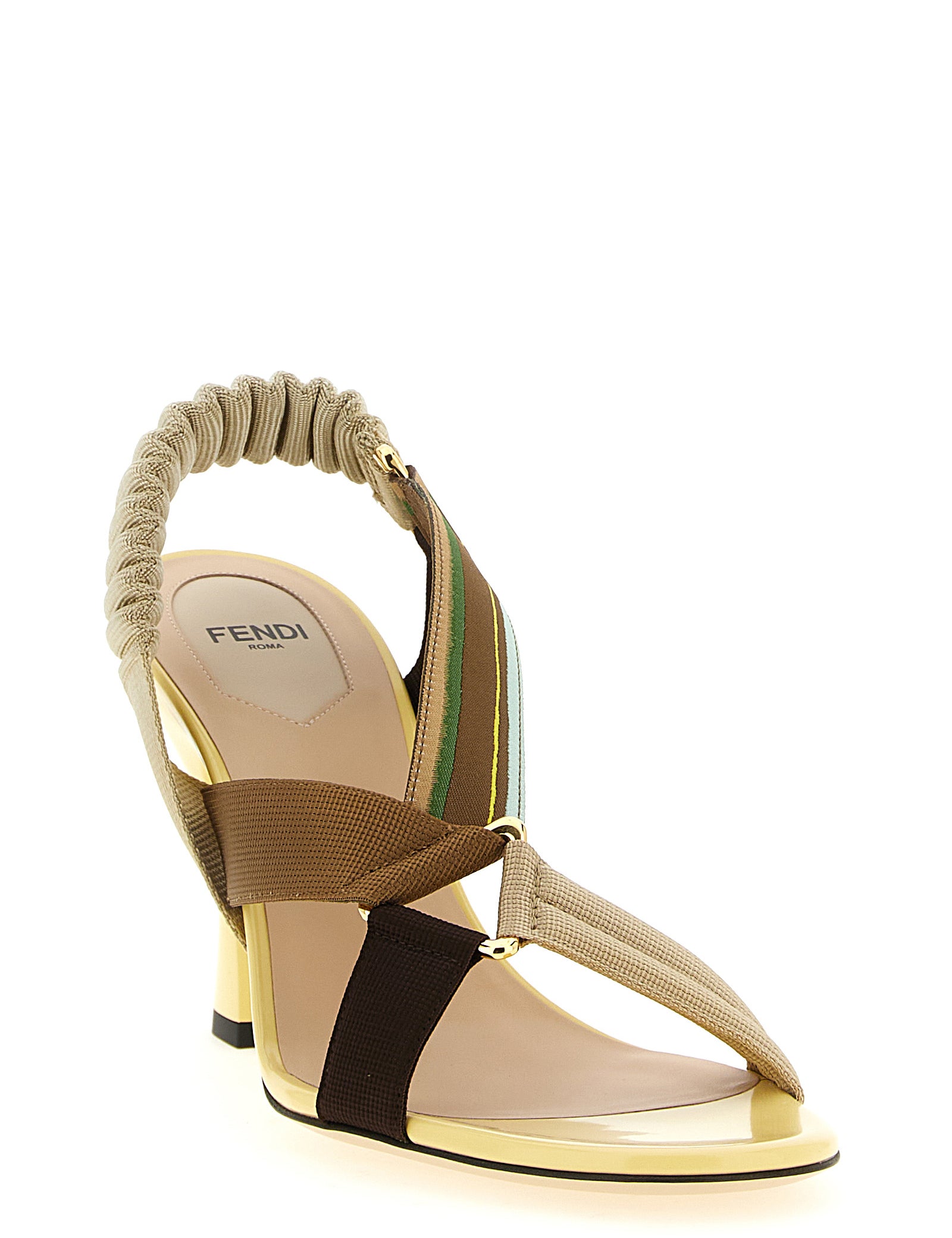 Fendi Multicolor Viscose Pumps