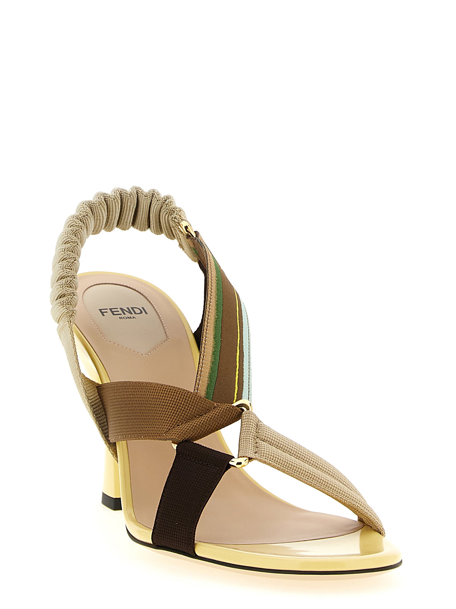 Fendi Multicolor Viscose Pumps