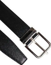 Dolce & Gabbana Black Calf Leather Belts