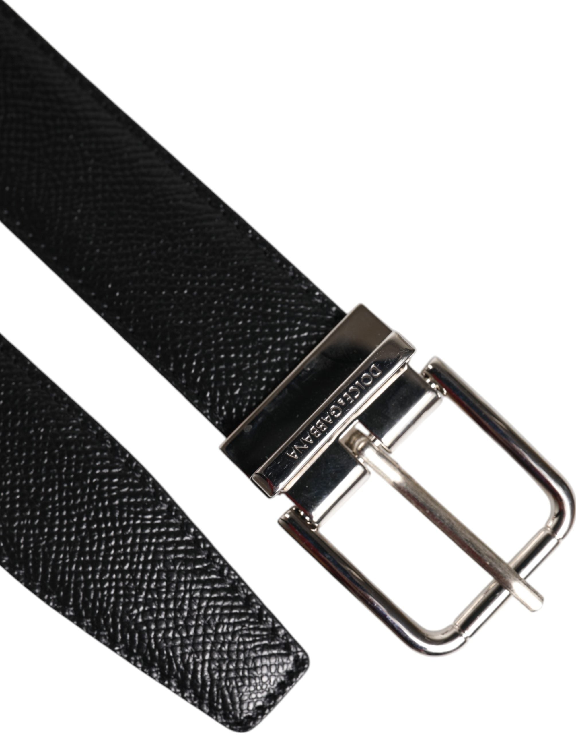 Dolce & Gabbana Black Calf Leather Belts