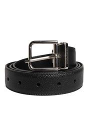 Dolce & Gabbana Black Calf Leather Belts