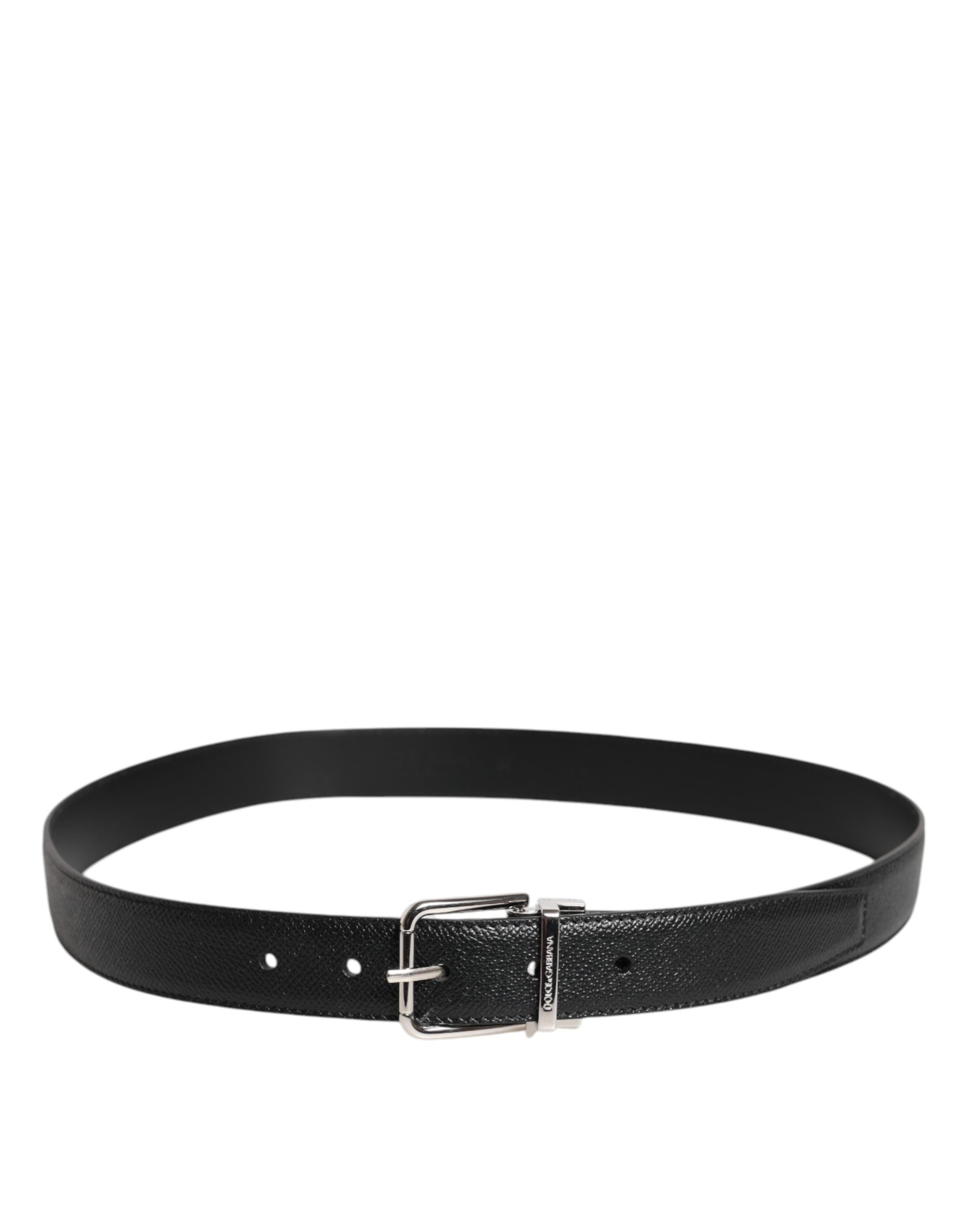 Dolce & Gabbana Black Calf Leather Belts