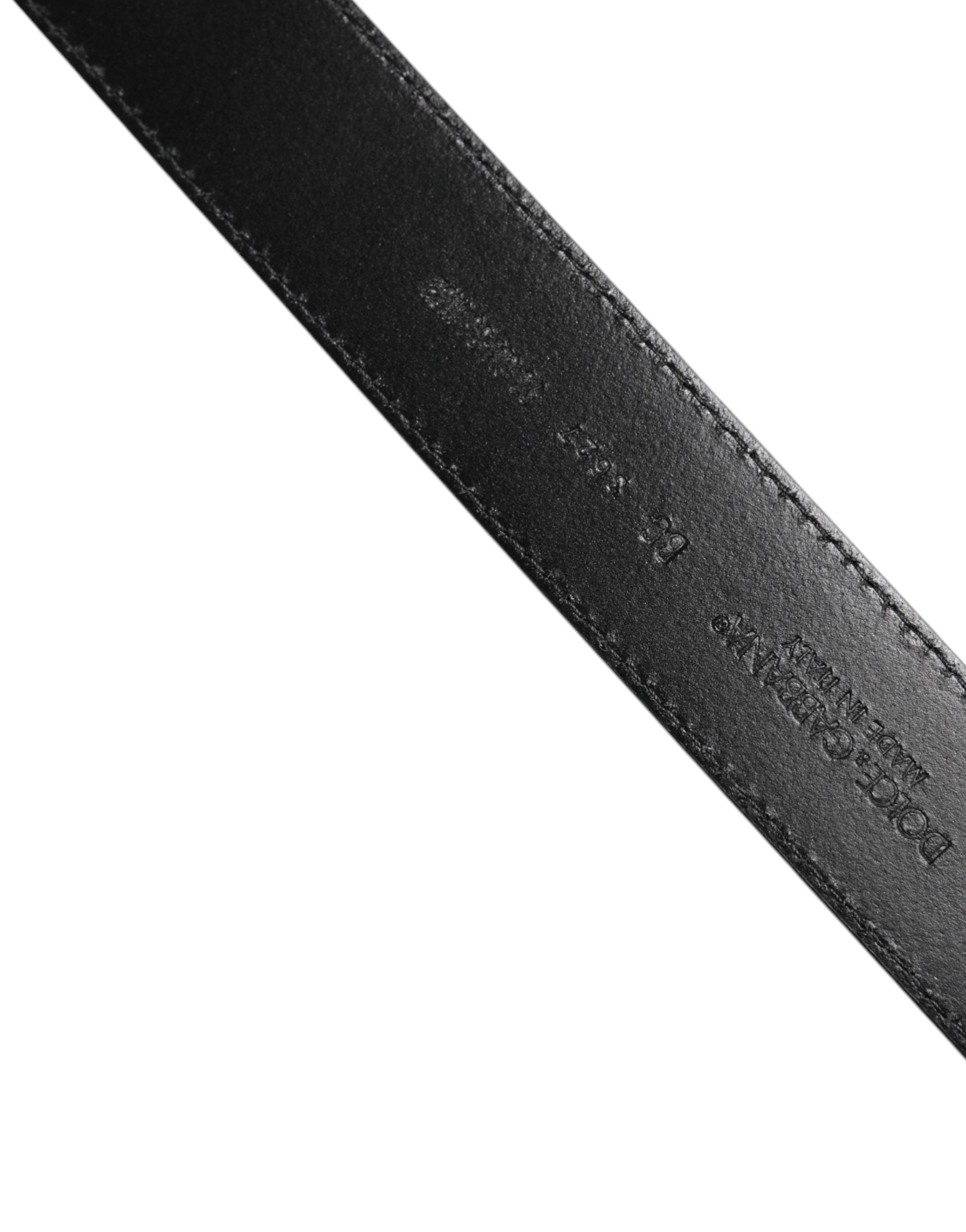 Dolce & Gabbana Black Calf Leather Belts
