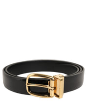 Dolce & Gabbana Black Leather Belt