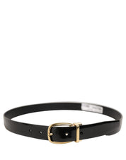 Dolce & Gabbana Black Leather Belt